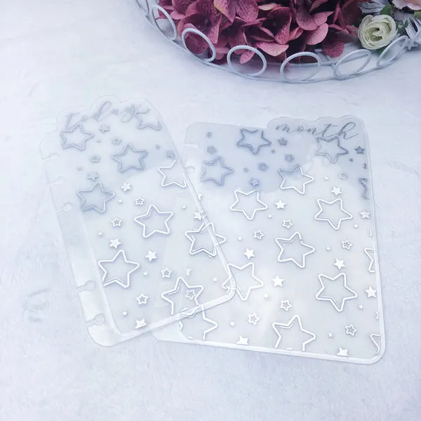 MTO Mini Discs Acetate Star Patterned Planner Tabs