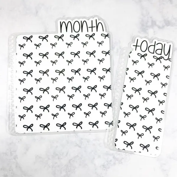 MTO A6 Rings Bows Planner Tabs