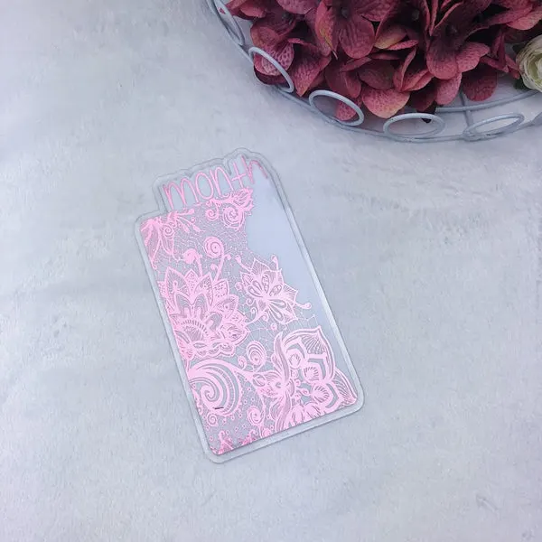 Micro/A7 TN Light Pink Lace Month Tab - Ready to Ship