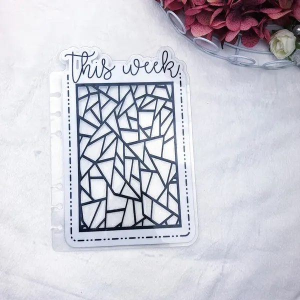 MTO Discs Custom Geometric Dashed Die Cut Planner Tabs
