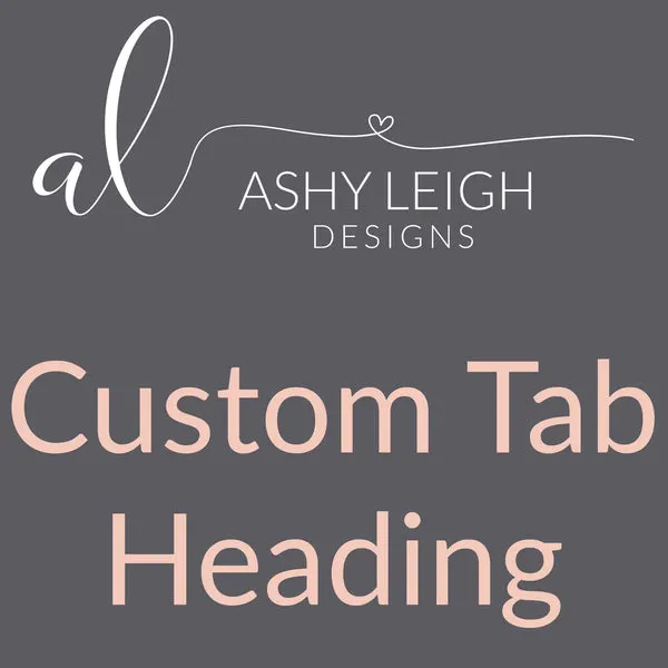 MTO Custom Tab Heading