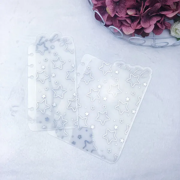 MTO A5 TN Acetate Star Patterned Planner Tabs