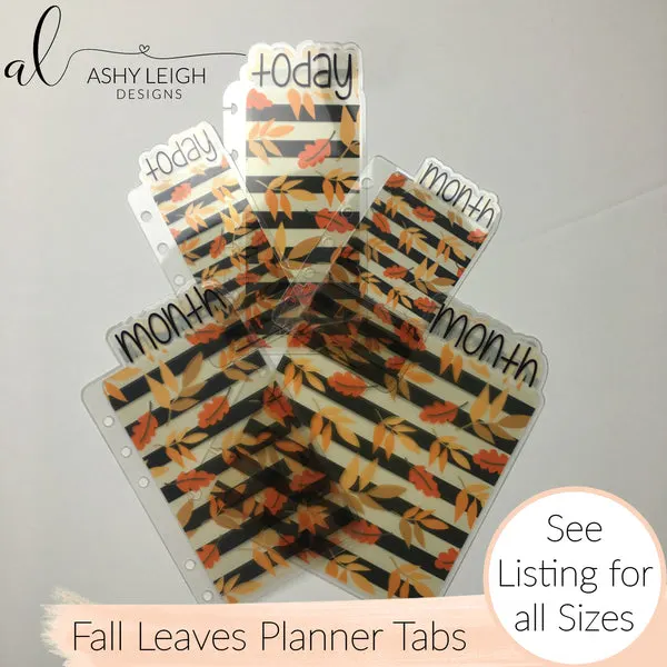 MTO A6 TN Fall Leaves Planner Tabs