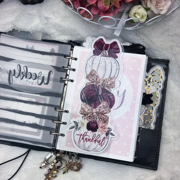 MTO A5 Wide Rings Thankful Planner Tab