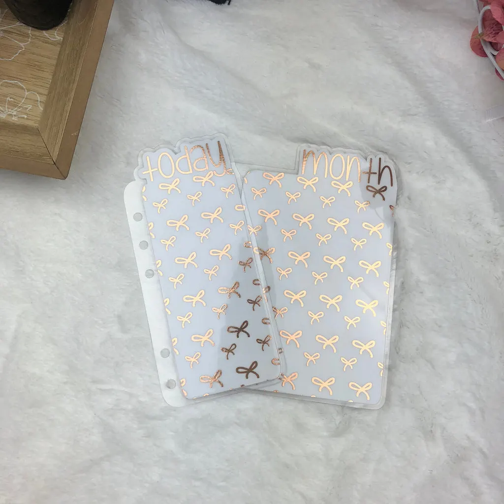 MTO B6 Spiral Bound Bows Planner Tabs