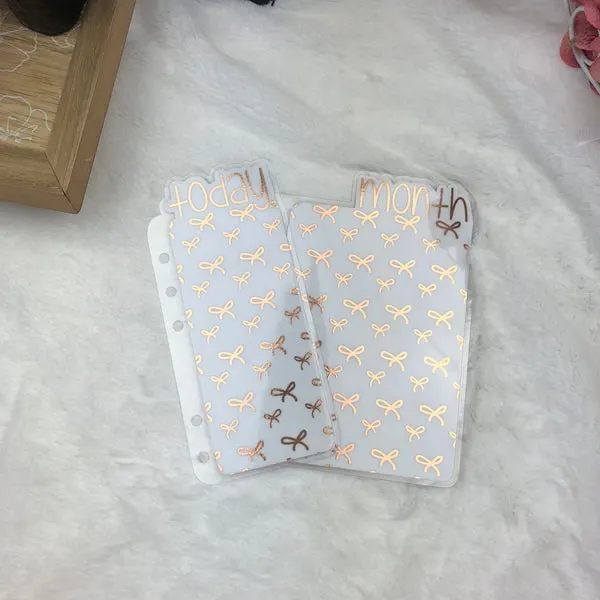 MTO B6 Spiral Bound Bows Planner Tabs