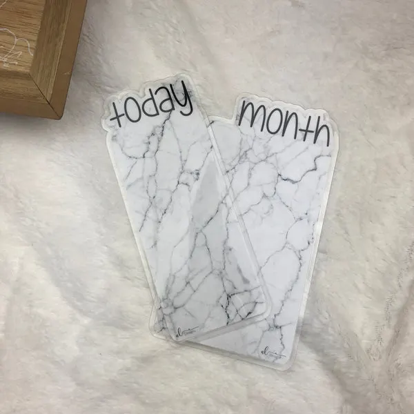 MTO Pocket TN Marble Planner Tabs