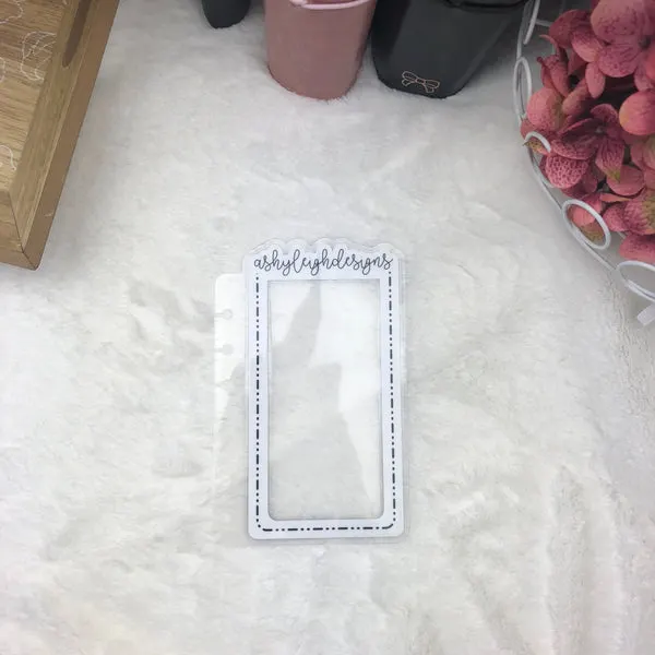 MTO A6 Rings Custom Dashed Die Cut Planner Tabs