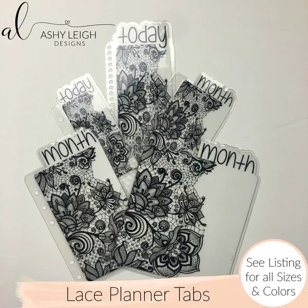 MTO B6 Spiral Bound Lace Planner Tabs