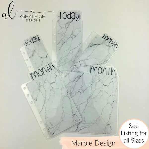MTO Micro/A7 TN Marble Planner Tabs