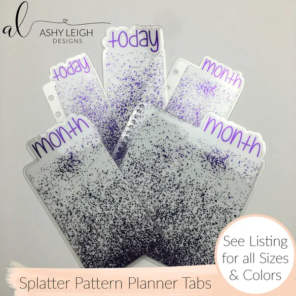 MTO Discs Splatter Planner Tabs