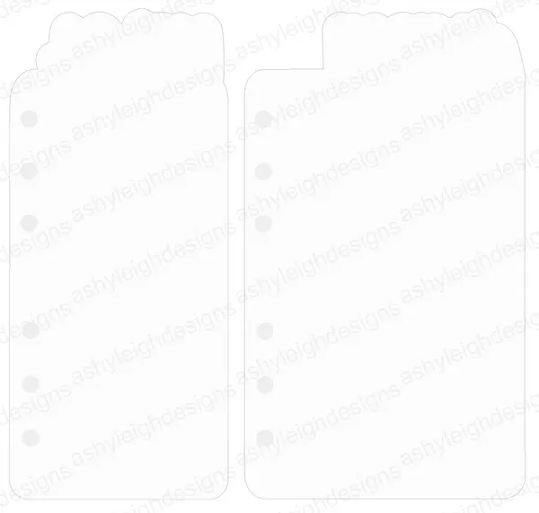 MTO A6 Rings Custom Dashed Die Cut Planner Tabs