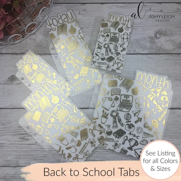 MTO Discs Back to School Planner Tabs