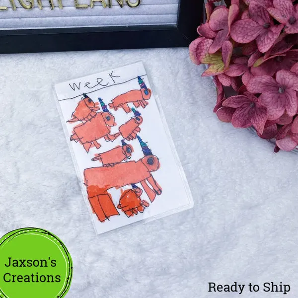 Jaxson's Creation Week Orange Unicorns
