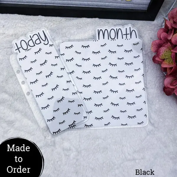 MTO A5 Wide Rings Eyelashes Planner Tabs