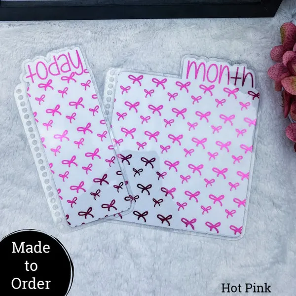MTO Spiral Bound Bows Planner Tabs