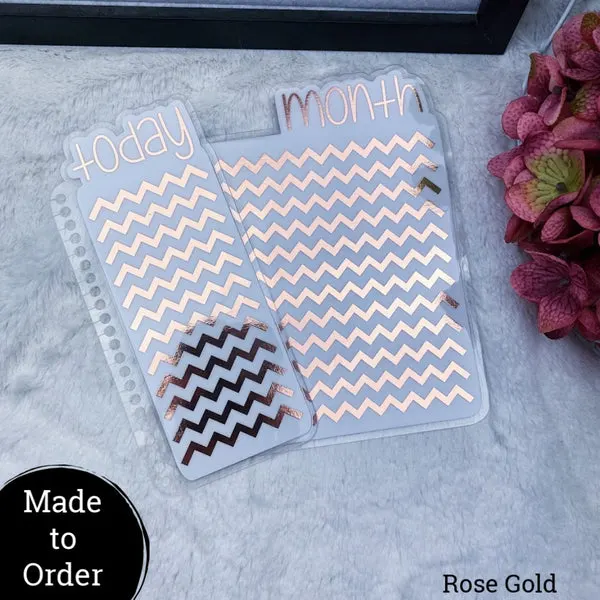 MTO Spiral Bound Chevron Planner Tabs