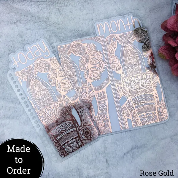 MTO Spiral Bound Elephant Planner Tabs