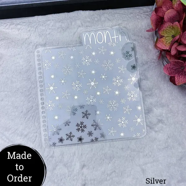 MTO Spiral Bound Snow Flakes Planner Tabs