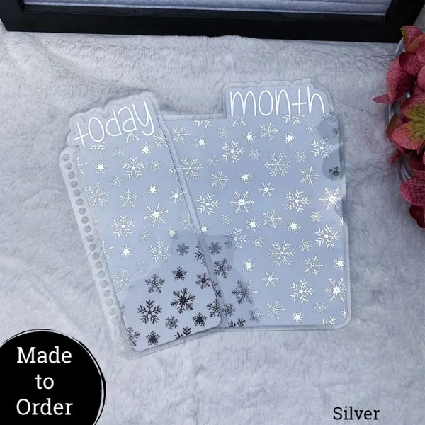 MTO Spiral Bound Snow Flakes Planner Tabs