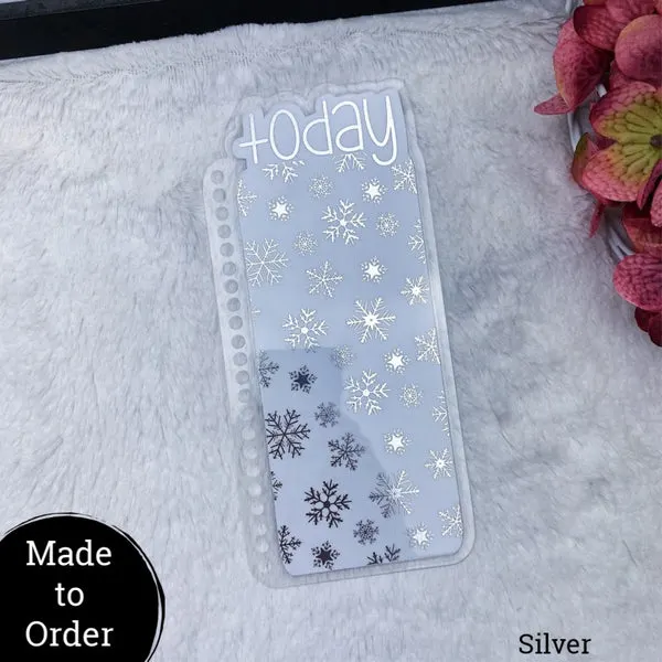 MTO Spiral Bound Snow Flakes Planner Tabs
