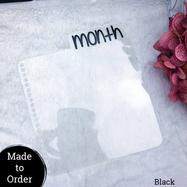 MTO Spiral Bound All Clear Planner Tabs