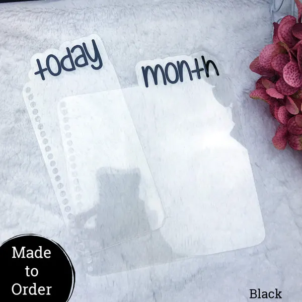 MTO Spiral Bound All Clear Planner Tabs
