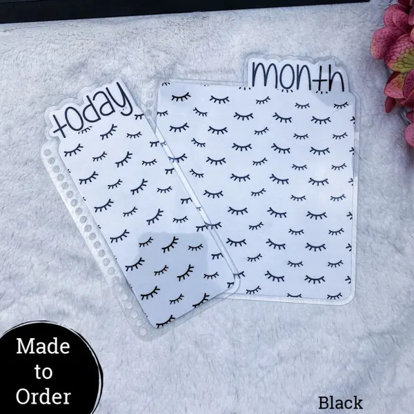 MTO Spiral Bound Eyelashes Planner Tabs