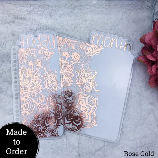 MTO Spiral Bound Lace Planner Tabs