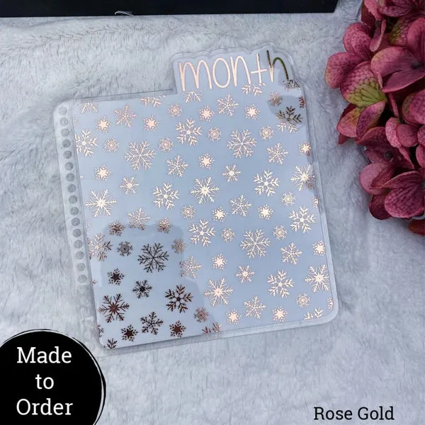 MTO Spiral Bound Snow Flakes Planner Tabs