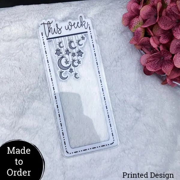 MTO Weeks Custom Star Dangled Dashed Die Cut Planner Tabs