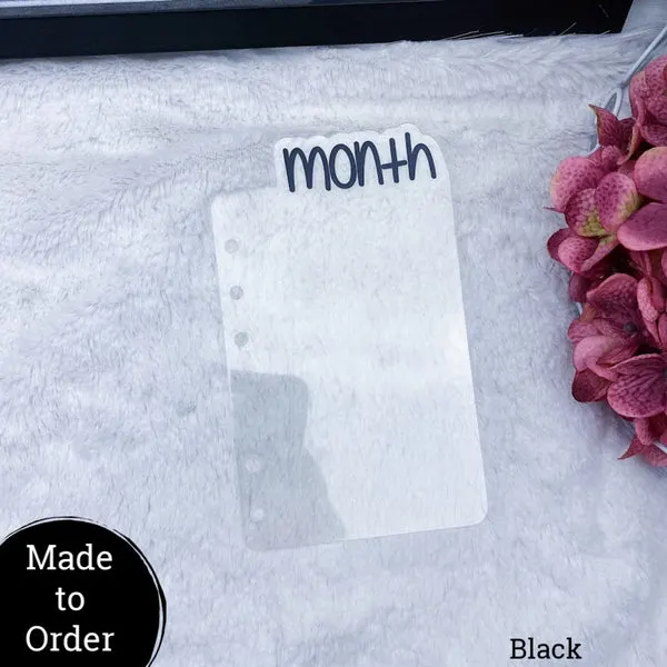 MTO Personal Rings All Clear Planner Tabs