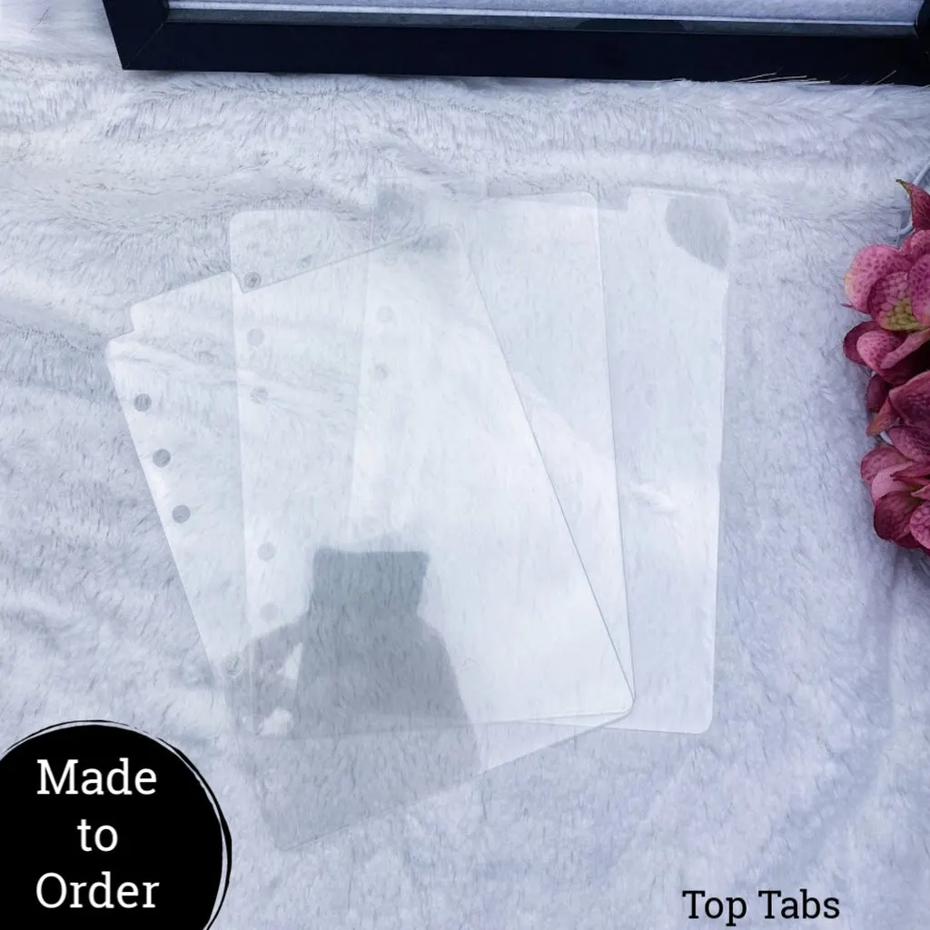 MTO Personal Wide Rings Top or Bottom Tabbed Dashboard Set