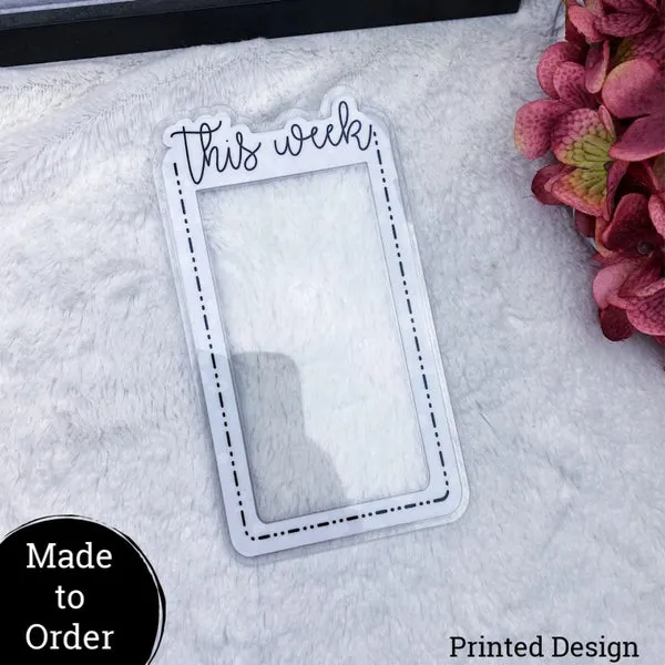 MTO Pocket TN Custom Dashed Die Cut Planner Tabs