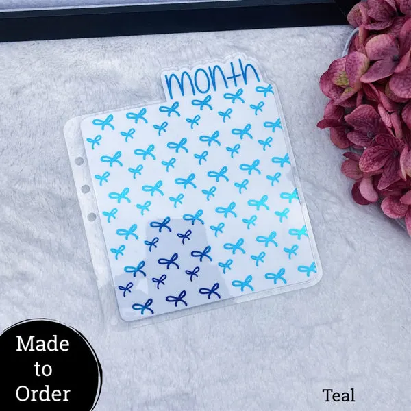 MTO A5 Rings Bows Planner Tabs