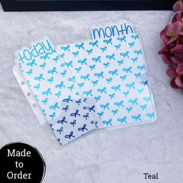 MTO A5 Rings Bows Planner Tabs