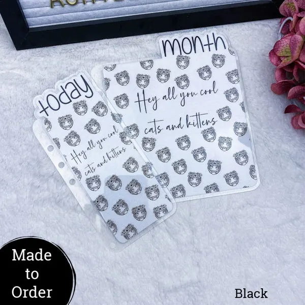 MTO Personal TN Cool Cats and Kittens Planner Bookmarks