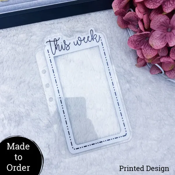 MTO A5 Rings Custom Dashed Die Cut Planner Tabs