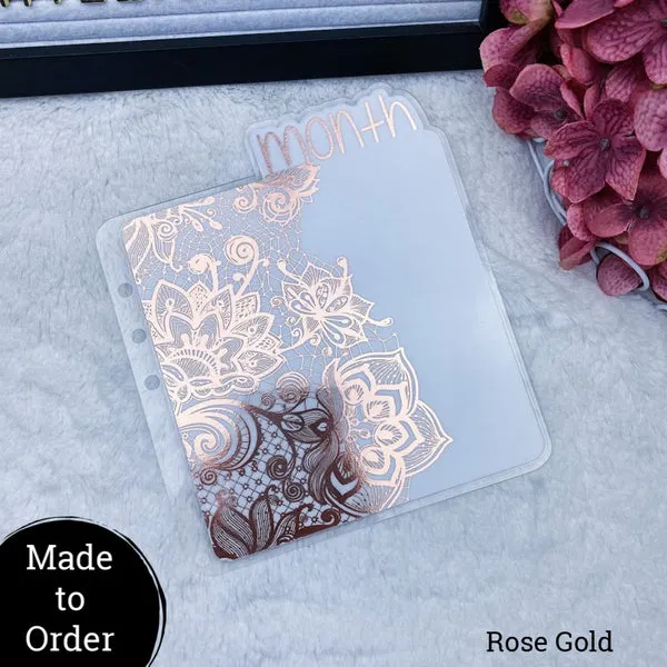 MTO A5 Rings Lace Planner Tabs