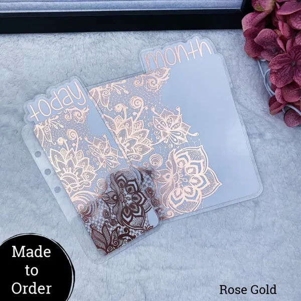 MTO A5 Rings Lace Planner Tabs