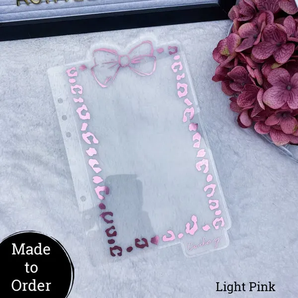 MTO A5 Rings Leopard Print Bow Dashboard Tab