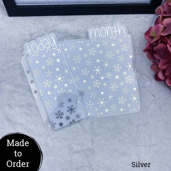 MTO A5 Rings Snowflakes Planner Tabs