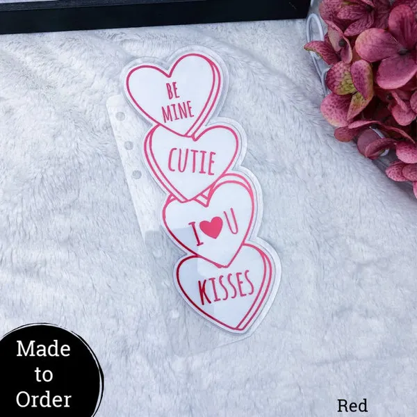 MTO A5 TN Stacked Conversation Hearts Planner Tab