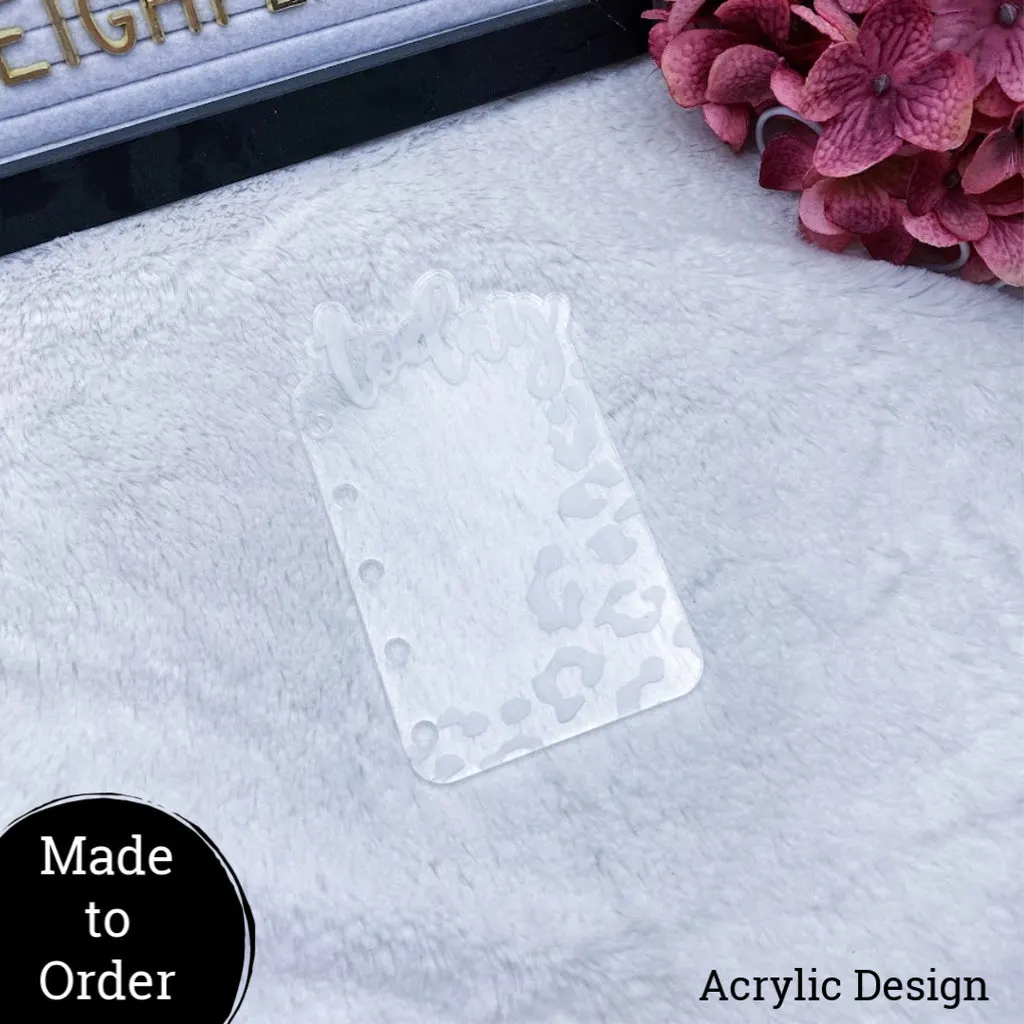 MTO Pocket Rings Acrylic Leopard Today Tab
