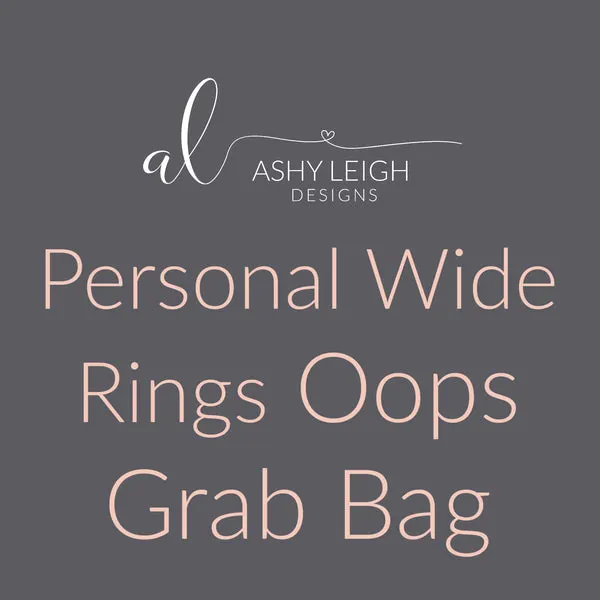 Personal Wide Rings Grab Bag - Ready to Ship