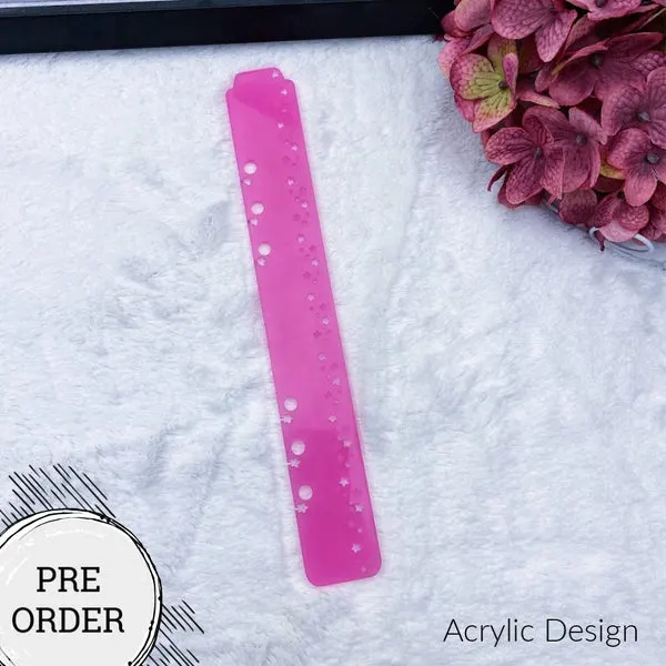 PRE-ORDER Large Stars Planner Tail Holder - 13 Acrylic Colors to Choose From!