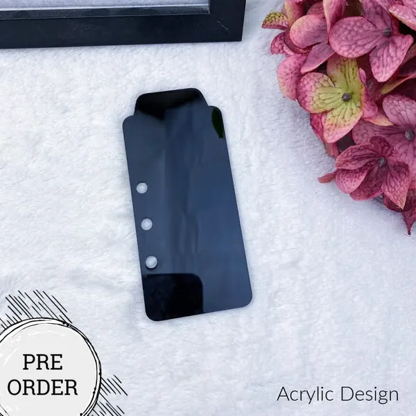 PRE-ORDER Blank Acrylic Top Tab - 13 Acrylic Colors to Choose From!