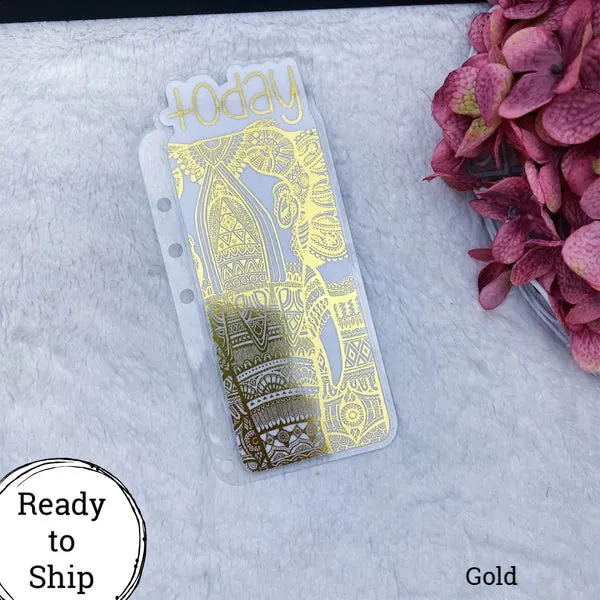 A5 Rings Gold Elephant Today Tab - Ready to Ship