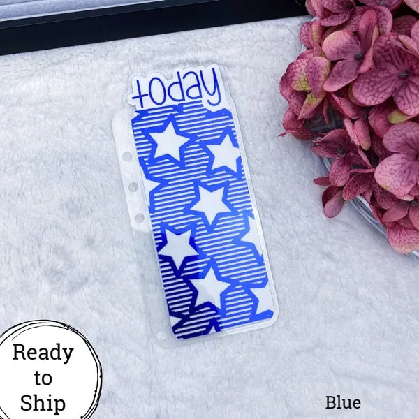 A5 Rings Blue Stars & Stripes Today Tab - Ready to Ship