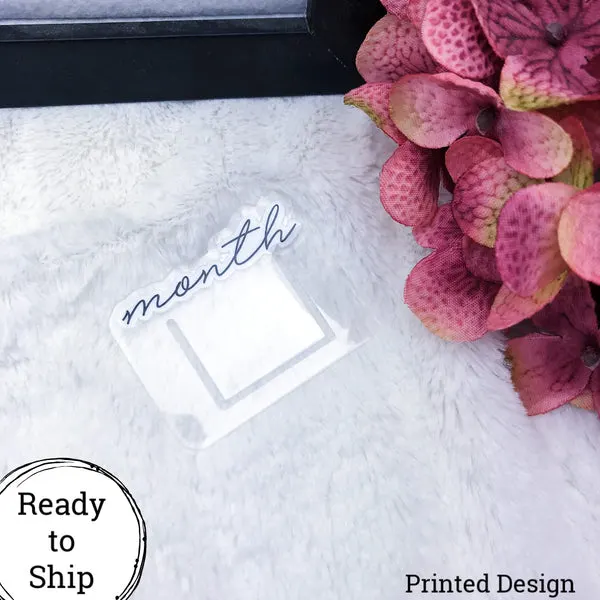 Printed Mini Month Planner Clip - Ready to Ship